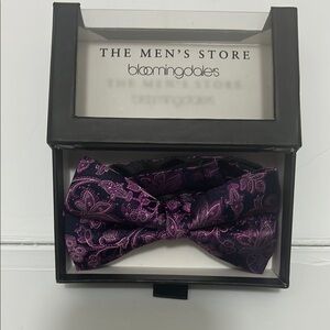 Bloomingdale's Purple Bow Tie